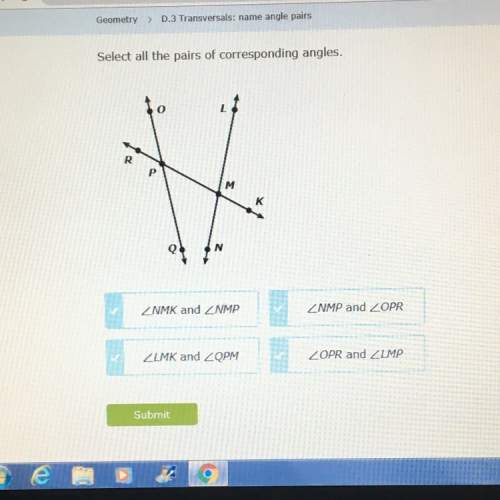 Need with this, select all the pairs of corresponding angles