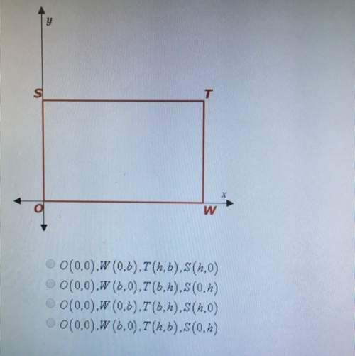 Which of the coordinates of the vertices of the following rectangle with base b and height h?&lt;