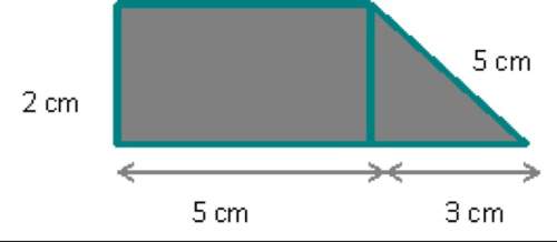 What is the perimeter of the figure shown above? a. 10 cm c. 15 cm b. 20 cm d. 19 cm