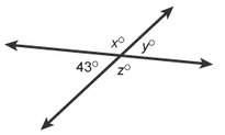 What is the measure of angle z in this figure? enter your answer in the box. z =