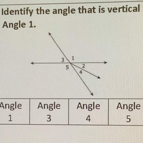 Identify the angle that is vertical to angle 1 choose all answers that are correct.