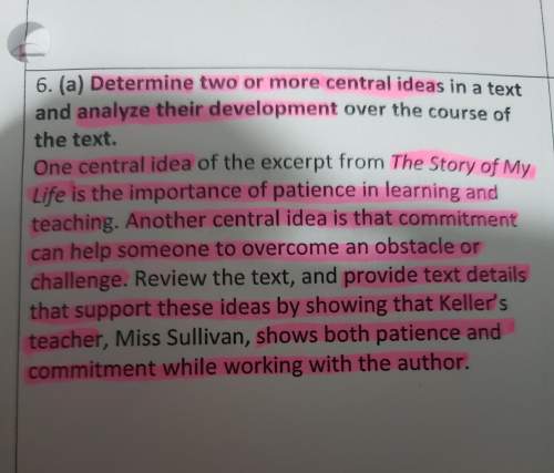 Ok, so im doing a t.d.q that has to be done on a.c.e, on the story of my life by helen keller and i