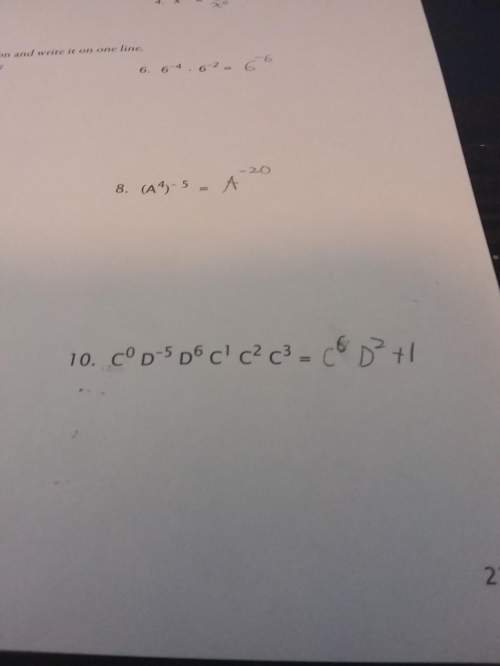 Is the answer to number 10 correct? if i have c^0 would i just add 1 to my answer?