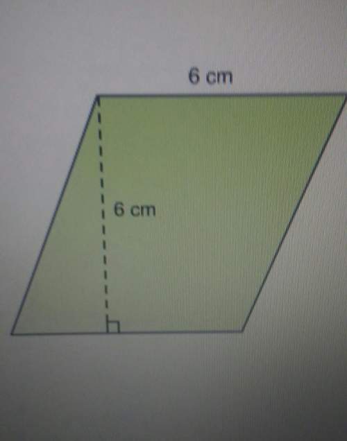 What is the area of the parallelogram? a. 17 square centimetersb. 34 square centimeterc. 36 square c