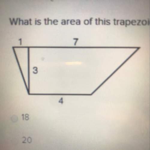 What is the area of this trapezoid 18 20 24 60