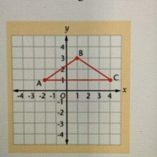 Translate triangle abc 3 units right and 2 units down what are the coordinates for point a? a-(–4,–