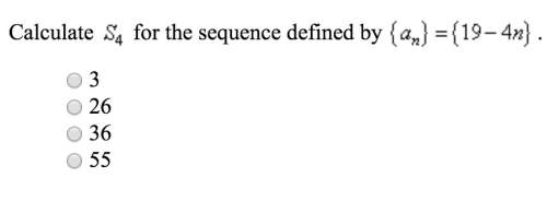 Calculate s4 for the sequence defined by