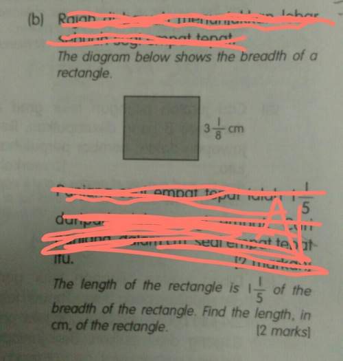 The diagram up there shows the breadth of a rectangle the length of the rectangle is (upstairs) of t
