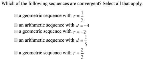 Which of the following sequences are convergent