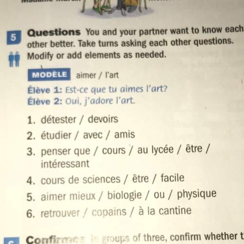 Put one of the words in a french question
