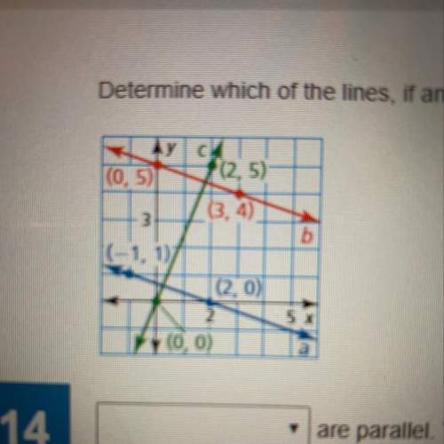 Are any of these lines parallel or perpendicular?