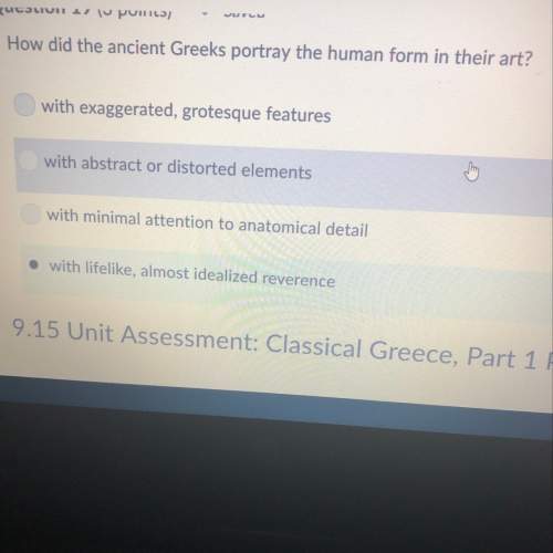 How did the ancient greeks portray the human form in their art