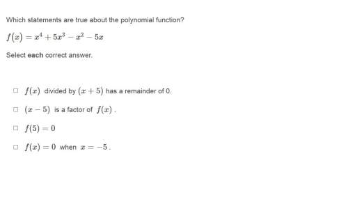 Correct answers only ! i cannot retake which statements are true about the polynomial function? f