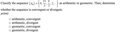 Classify the series as arithmetic or geometric then determine whether the series is convergent or di