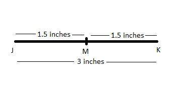 Draw and label a line segment, jk, that is 3 inches long. use a ruler to draw and label midpoint m o