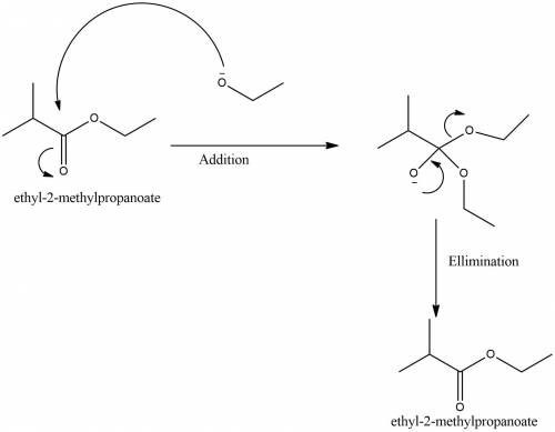 When ethyl-2-methylpropanoate is treated with sodium ethoxide in ethanol, there is no observable rea