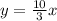 y=\frac{10}{3}x