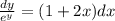 \frac{dy}{e^y}=(1+2x)dx