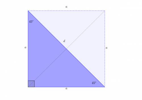 How to find the area of the 45-45-90 triangle with a hypotenuse of 24?