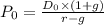 P_0=\frac{D_0\times(1+g)}{r-g}