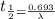 t_{\frac{1}{2}=\frac{0.693}{\lambda}