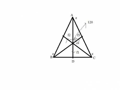 Three equal charges of magnitude 'e' are located at the vertices of an equilateral triangle of side