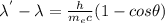 \lambda^{'}-\lambda=\frac{h}{m_e c}(1-cos\theta)