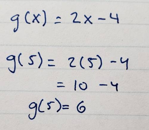 If g(x) = x2 − 4, find g(5). 6 14 21 29 plz