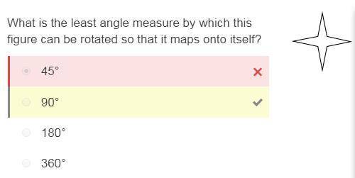What is the least angle measure by which this figure can be rotated so that it maps onto itself?  45