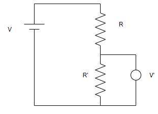 Explain the meaning of the term potential divider as applied to the circuit?