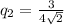 q_2 = \frac{3}{4\sqrt 2}