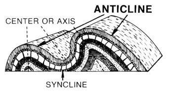 Which features form due to compression?  check all that apply. syncline anticline normal fault rever
