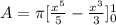 A=\pi[\frac{x^5}{5}-\frac{x^3}{3}]\limits^1_0
