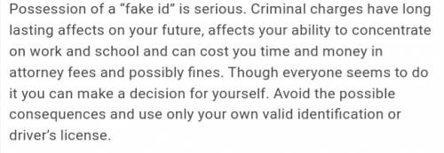 Explain possible consequences if someone is issued with a fraudulent licence