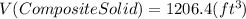 V(CompositeSolid)=1206.4(ft^{3})