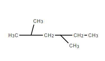 How many methylene groups are present in 2,4-dimethylhexane?
