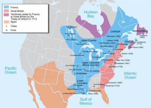 3a. in wich parts of north america did the french settle?