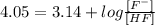4.05=3.14+log\frac{[F^{-}]}{[HF]}
