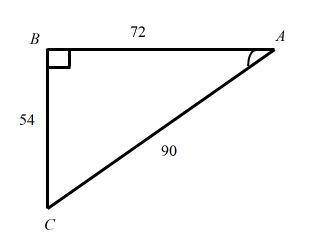Find the measure of the indicated angle to the nearest degree : )