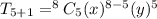 T_{5+1}=^8C_5(x)^{8-5}(y)^5