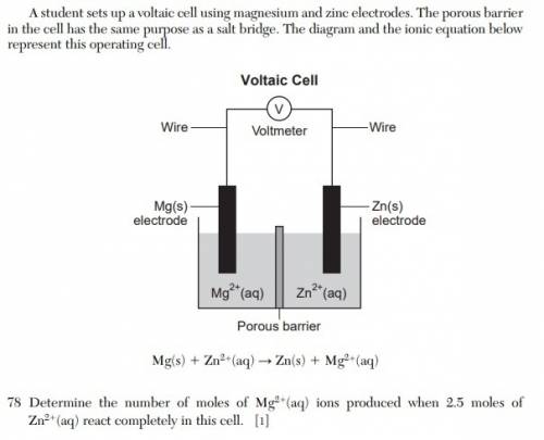 Determine the number of moles of mg2+(aq) ions produced when 2.5 moles of zn 2+aq react completely i
