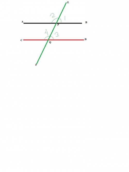 Which of the following statements are true of a transversal?  it is a line. it can be perpendicular
