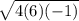 \sqrt{4(6)(-1)}