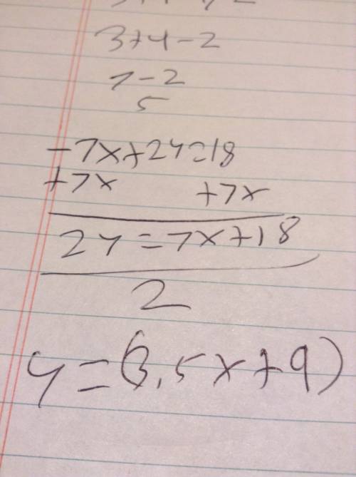 Solve each system by substitution -7x+2y=18, 6x+6y=0