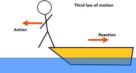 Which best describes the forces identified by newton’s third law of motion? equal and acting on diff