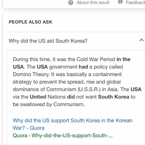 Why did the united states go to the aid of south korea?