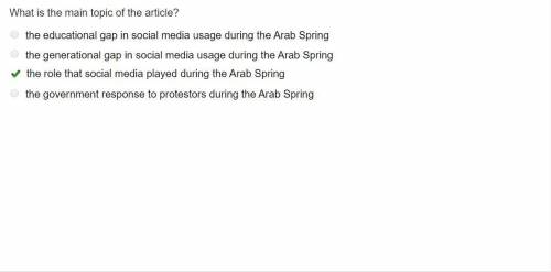 What is the main topic of the article?  the educational gap in social media usage during the arab sp