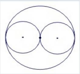 The area of the larger circle is 36 in2. find the circumference of one of the smaller circles. a. 3