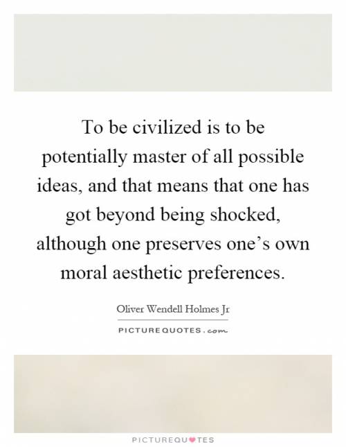 What is civilized?  give me an example.