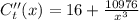 C''_t(x)=16+\frac{10976}{x^3}